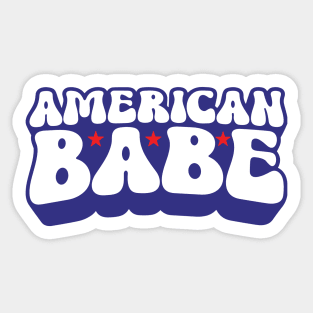 American Babe, 4th Of July Sticker